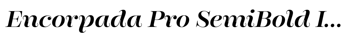 Encorpada Pro SemiBold Italic